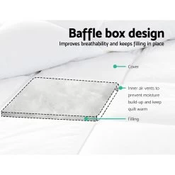 Giselle Bedding Microfiber Microfire Quilt Ultra-Warm Winter Weight Duvet Doona Single -Best Bedding Store QUILT MF 800 S 04