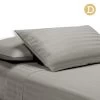 Giselle Bedding Double Size 4 Piece Bedsheet Set - Grey 2 Giselle Bedding Double Size 4 Piece Bedsheet Set - Grey -Best Bedding Store SHEET CT STRIP D GR 00
