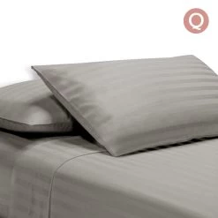 Giselle Bedding Queen Size 4 Piece Bedsheet Set - Grey