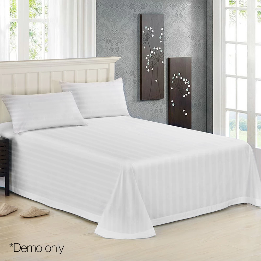 Giselle Bedding Queen Size 4 Piece Bedsheet Set - White 8 Giselle Bedding Queen Size 4 Piece Bedsheet Set - White - Image 6