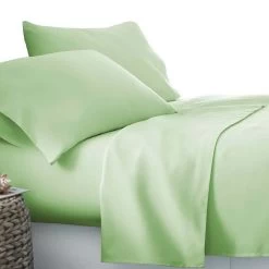 Giselle Bedding King Size 4 Piece Micro Fibre Sheet Set - Apple -Best Bedding Store SHEET MICRO APP K 02