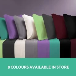 Giselle Bedding King Charcoal 4pcs Bed Sheet Set Pillowcase Flat Sheet -Best Bedding Store SHEET MICRO CHAR K 03