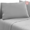 Giselle Bedding Queen Size 4 Piece Micro Fibre Sheet Set - Grey -Best Bedding Store SHEET MICRO COF Q 00