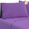 Giselle Bedding Double Size 4 Piece Micro Fibre Sheet Set - Purple -Best Bedding Store SHEET MICRO PURP D 00