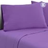 Giselle Bedding King Size 4 Piece Micro Fibre Sheet Set - Purple -Best Bedding Store SHEET MICRO PURP K 00