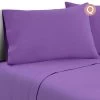 Giselle Bedding Queen Size 4 Piece Micro Fibre Sheet Set - Purple -Best Bedding Store SHEET MICRO PURP Q 00