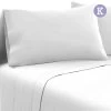 Giselle Bedding King Size 4 Piece Micro Fibre Sheet Set - White 2 Giselle Bedding King Size 4 Piece Micro Fibre Sheet Set - White -Best Bedding Store SHEET MICRO WH K 00