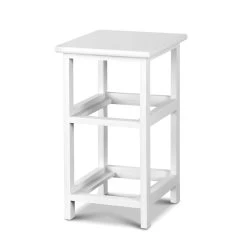 2 PCS Ariss Bedside Table - White -Best Bedding Store ST CAB 1D 1B WHX2 04
