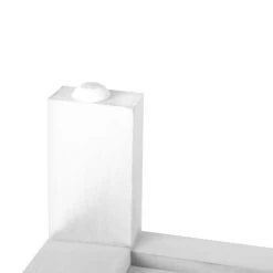 2 PCS Ariss Bedside Table - White -Best Bedding Store ST CAB 1D 1B WHX2 06