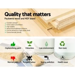 Artiss Bedside Table Nightstand Drawer Storage Cabinet Lamp Side Shelf Unit Grey -Best Bedding Store ST CAB 1D VIN GY 04 1