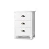 Artiss Vintage Bedside Table Chest Storage Cabinet Nightstand White -Best Bedding Store ST CAB B 3D WH 00