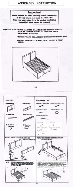 Mondeo Bedframe Single Size -Best Bedding Store Single20AI