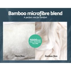 Giselle Bedding 1000GSM Mesh Pillowtop Mattress Topper Protector Cover Double -Best Bedding Store TOPPER AM D 05