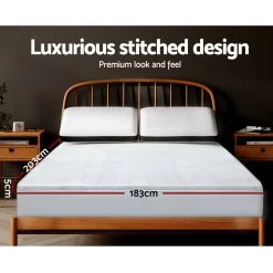 Giselle Bedding 1000GSM Mesh Pillowtop Mattress Topper Protector Cover King -Best Bedding Store TOPPER AM K 03