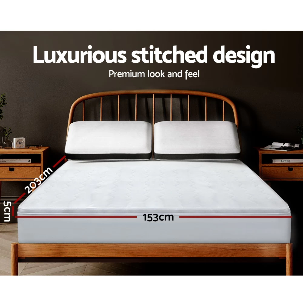 Giselle Bedding 1000GSM Mesh Pillowtop Mattress Topper Protector Cover Queen 5 Giselle Bedding 1000GSM Mesh Pillowtop Mattress Topper Protector Cover Queen - Image 3