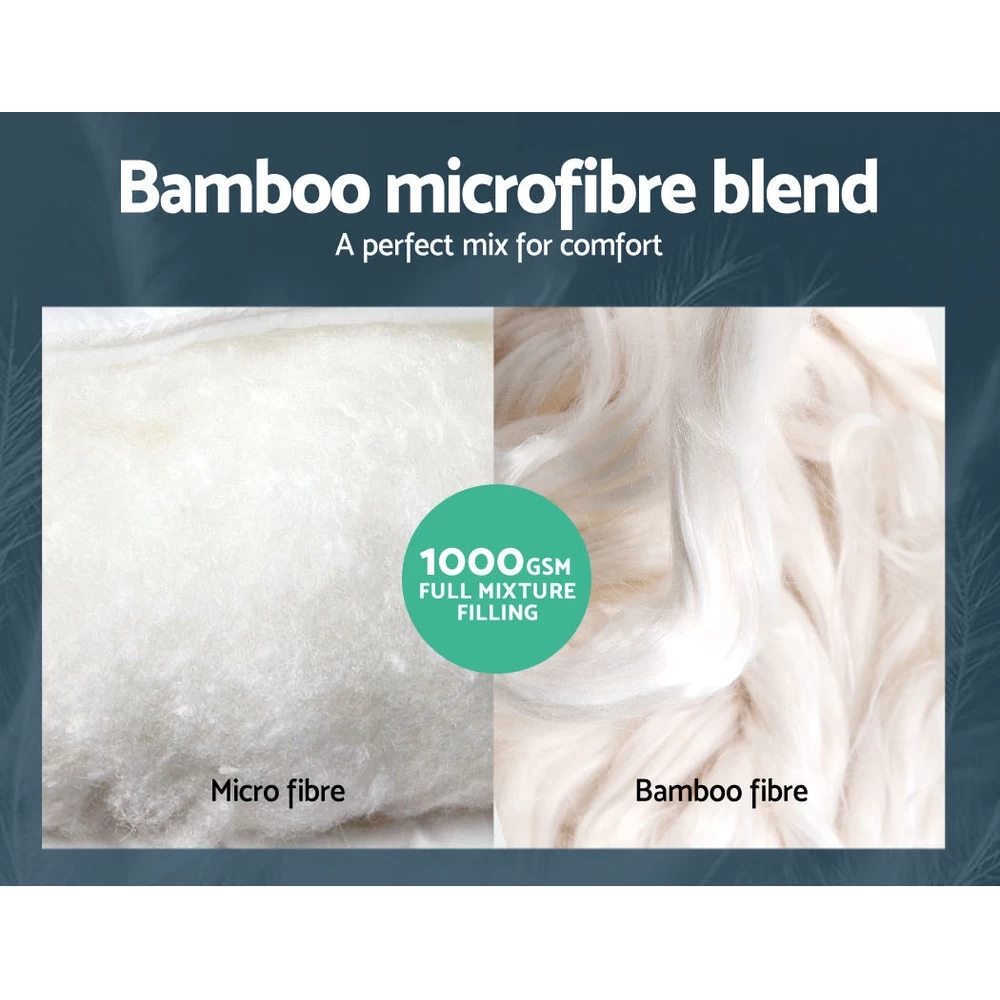 Giselle Bedding 1000GSM Mesh Pillowtop Mattress Topper Protector Cover Queen 8 Giselle Bedding 1000GSM Mesh Pillowtop Mattress Topper Protector Cover Queen - Image 6