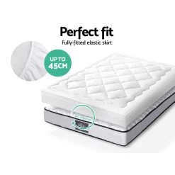 Giselle Bedding Pillowtop Mattress Topper Protector 1000GSM Double -Best Bedding Store TOPPER CV D 05