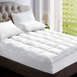 Giselle DOUBLE 1800GSM Mattress Topper Duck Feather Down 9cm Pillowtop Topper -Best Bedding Store TOPPER DFD 1800 D 99 1