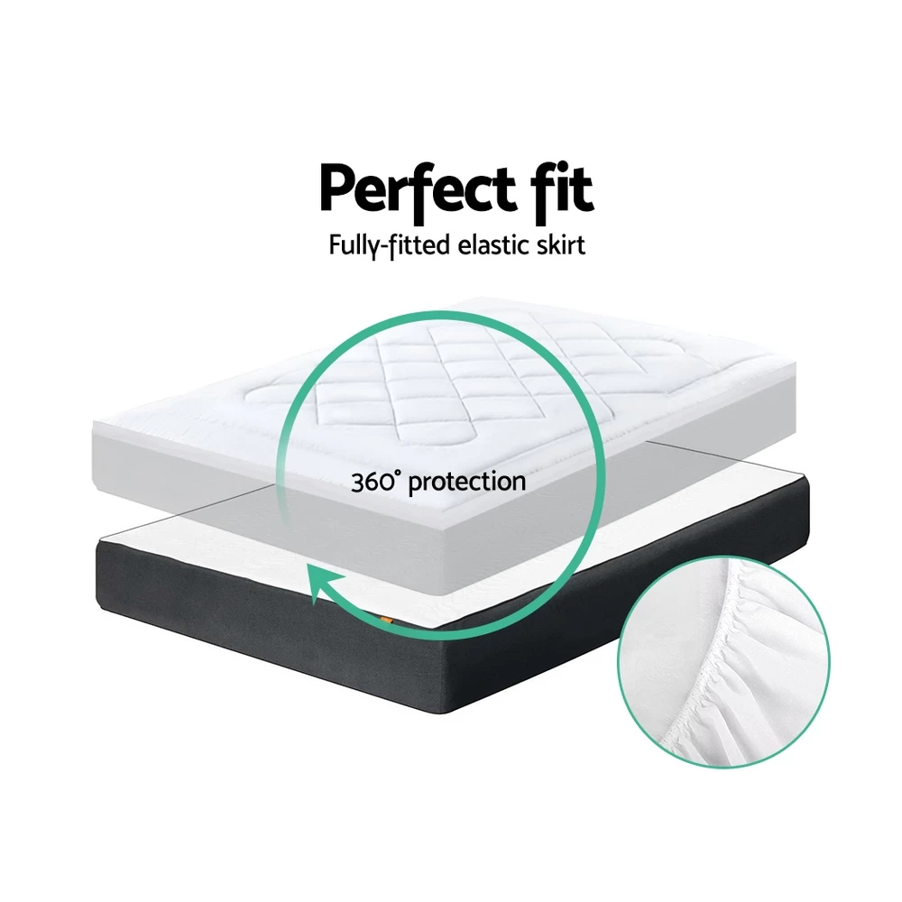 Giselle QUEEN Wool Underlay Mattress Topper Underblanket Cotton 8 Giselle QUEEN Wool Underlay Mattress Topper Underblanket Cotton - Image 6