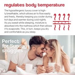 Kingston Slumber Mattress KING Size Bed Euro Top Pocket Spring Bedding Firm Foam 34CM -Best Bedding Store V219 FURBEDKNGA2KG FURBEDKNGA2KG 04