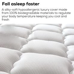 Kingston Slumber Mattress KING SINGLE Size Bed Euro Top Pocket Spring Bedding Foam 34CM -Best Bedding Store V219 FURBEDKNGA2KS 44743 04