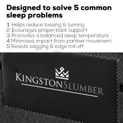 Kingston Slumber Mattress SINGLE Size Bed Euro Top Pocket Spring Bedding Firm Foam 34CM 19 Kingston Slumber Mattress SINGLE Size Bed Euro Top Pocket Spring Bedding Firm Foam 34CM -Best Bedding Store V219 FURBEDKNGA2SG FURBEDKNGA2SG 08