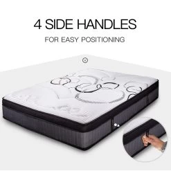 Kingston Slumber Mattress DOUBLE Size Bed Euro Top Pocket Spring Firm Bedding Foam 34CM -Best Bedding Store V219 FURBEDKNGA3DB FURBEDKNGA3DB 04