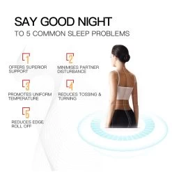 Kingston Slumber Mattress DOUBLE Size Bed Euro Top Pocket Spring Firm Bedding Foam 34CM -Best Bedding Store V219 FURBEDKNGA3DB FURBEDKNGA3DB 07