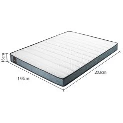 Kingston Slumber Mattress QUEEN Bed Size Bonnell Spring Bedding Firm Foam Top 16CM -Best Bedding Store V219 FURBEDKNGASQN FURBEDKNGASQN 05