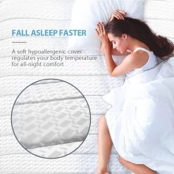 Kingston Slumber Mattress QUEEN Bed Size Bonnell Spring Bedding Firm Foam Top 16CM -Best Bedding Store V219 FURBEDKNGASQN FURBEDKNGASQN 07