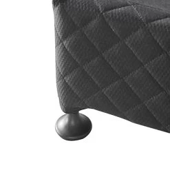 Mattress Base Ensemble Queen Size Solid Wooden Slat In Charcoal With Removable Cover -Best Bedding Store V43 BASE QB CH 04 2 41