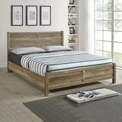 Cielo Bedframe Queen Size Oak