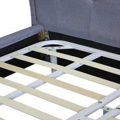 Paris Bedframe Queen Size Grey Colour -Best Bedding Store V43 BED PRSQGR 03 1 6