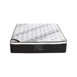 Mattress Euro Top Queen Size Pocket Spring Coil With Knitted Fabric Medium Firm 33cm Thick -Best Bedding Store V43 MAT EETL Q 12 10