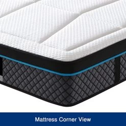 Queen Mattress In Coolmax Memory Foam 6 Zone Pocket Coil Soft Firmness -Best Bedding Store V43 MAT FUL Q 04 4 19