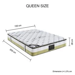 Queen Mattress Memory Pillow Top Pocket Spring Foam Medium Firm Bed -Best Bedding Store V43 MAT MPTN Q 07 8