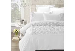 Phase2 Claudia White Queen Size Quilt Cover Set (3PCS)