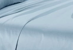 King Size 500TC Cotton Sateen Fitted Sheet (Blue Color) -Best Bedding Store V62 DS FIT500LXC BLU K 02 1