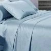 Single Size 500TC Cotton Sateen Fitted Sheet (Blue Color) -Best Bedding Store V62 DS FIT500LXC BLU S 01 1