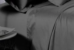 King Size 500TC Cotton Sateen Fitted Sheet (Charcoal Color) -Best Bedding Store V62 DS FIT500LXC CHA K 02 1