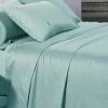 Queen Size 500TC Cotton Sateen Fitted Sheet (Mint Color) -Best Bedding Store V62 DS FIT500LXC MNT Q 01 1