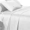 Single Size 500TC Cotton Sateen Fitted Sheet (White Color)