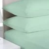 Mega Queen Size Mint Color Egyptian Cotton Flannelette Sheet Set (3PCS) 1 Mega Queen Size Mint Color Egyptian Cotton Flannelette Sheet Set (3PCS) -Best Bedding Store V62 DS FLSHEPA3 MIN MQ 01