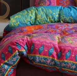 King Size 3pcs Boho Mandala Quilt Cover Set(3PCS) -Best Bedding Store V62 DS LP0158K 03