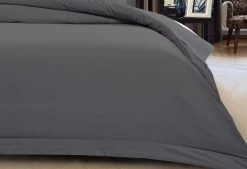 King Size 500TC Cotton Sateen Quilt Cover Set (Charcoal Color) -Best Bedding Store V62 DS QCS500LXC CHA K 02 1