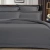Super King Size 500TC Cotton Sateen Quilt Cover Set (Charcoal Color) -Best Bedding Store V62 DS QCS500LXC CHA SK 01 1