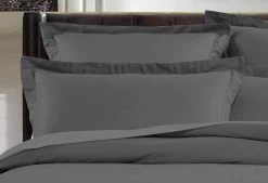 Super King Size 500TC Cotton Sateen Quilt Cover Set (Charcoal Color) -Best Bedding Store V62 DS QCS500LXC CHA SK 03 1