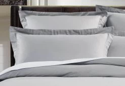 King Size 500TC Cotton Sateen Quilt Cover Set (Silver Color) -Best Bedding Store V62 DS QCS500LXC SIL K 03 1