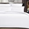 King Size 500TC Cotton Sateen Quilt Cover Set (White Color) -Best Bedding Store V62 DS QCS500LXC WHT K 01 1