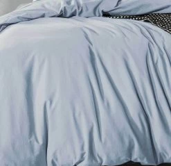 Queen Size Blue Fog Vintage Washed Cotton Quilt Cover Set(3PCS) 5 Queen Size Blue Fog Vintage Washed Cotton Quilt Cover Set(3PCS) -Best Bedding Store V62 DS QCSCCCWASH BLF Q 02 1